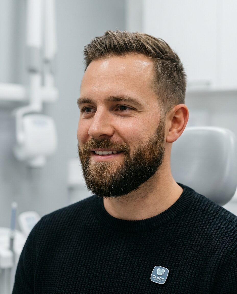 Beard transplant patient in Nashville, Tennessee