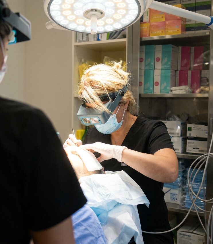 Eyebrow transplant patient portrait, Nashville Tennessee